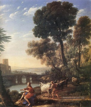  troupe Tableaux - Paysage avec Apollon protégeant les troupeaux d’Admetus Claude Lorrain